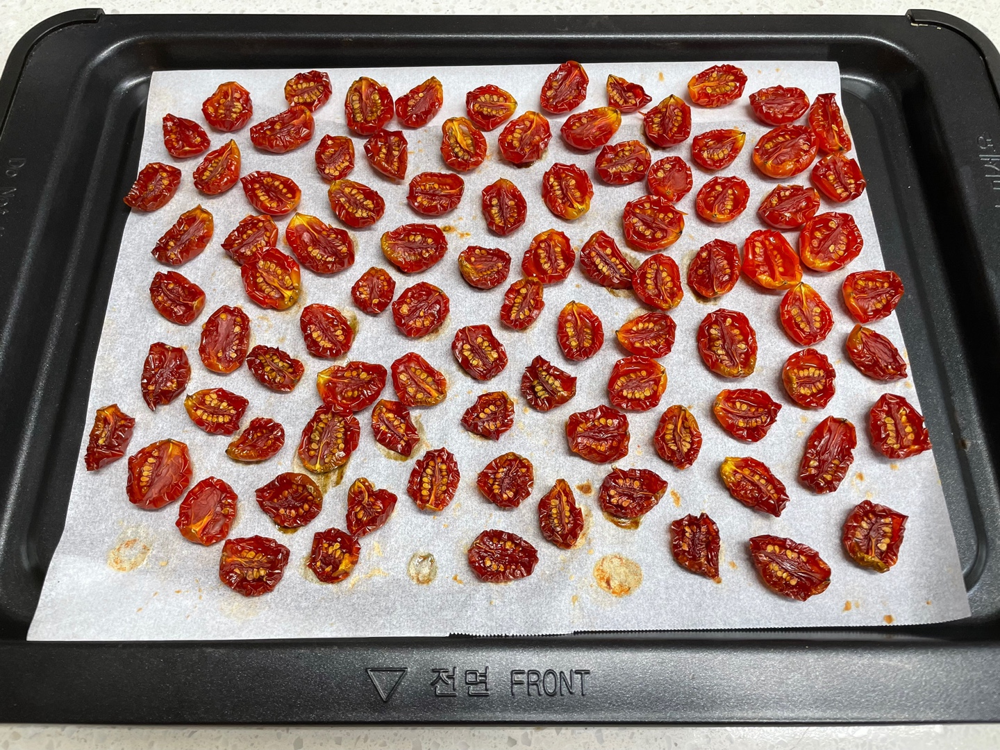 썬드라이 토마토 레시피 - 오븐에 5번째로 구움