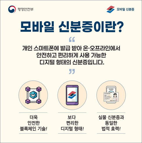 모바일 신분증 이란?(출처:행안부)