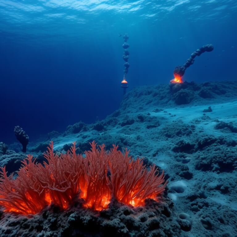 해저에서 서식하는 극한 생물