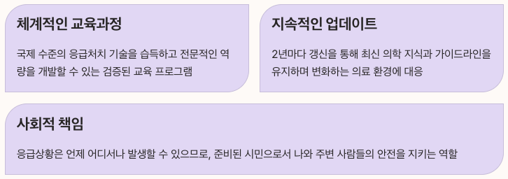 BLS 자격증 결론 정리 이미지