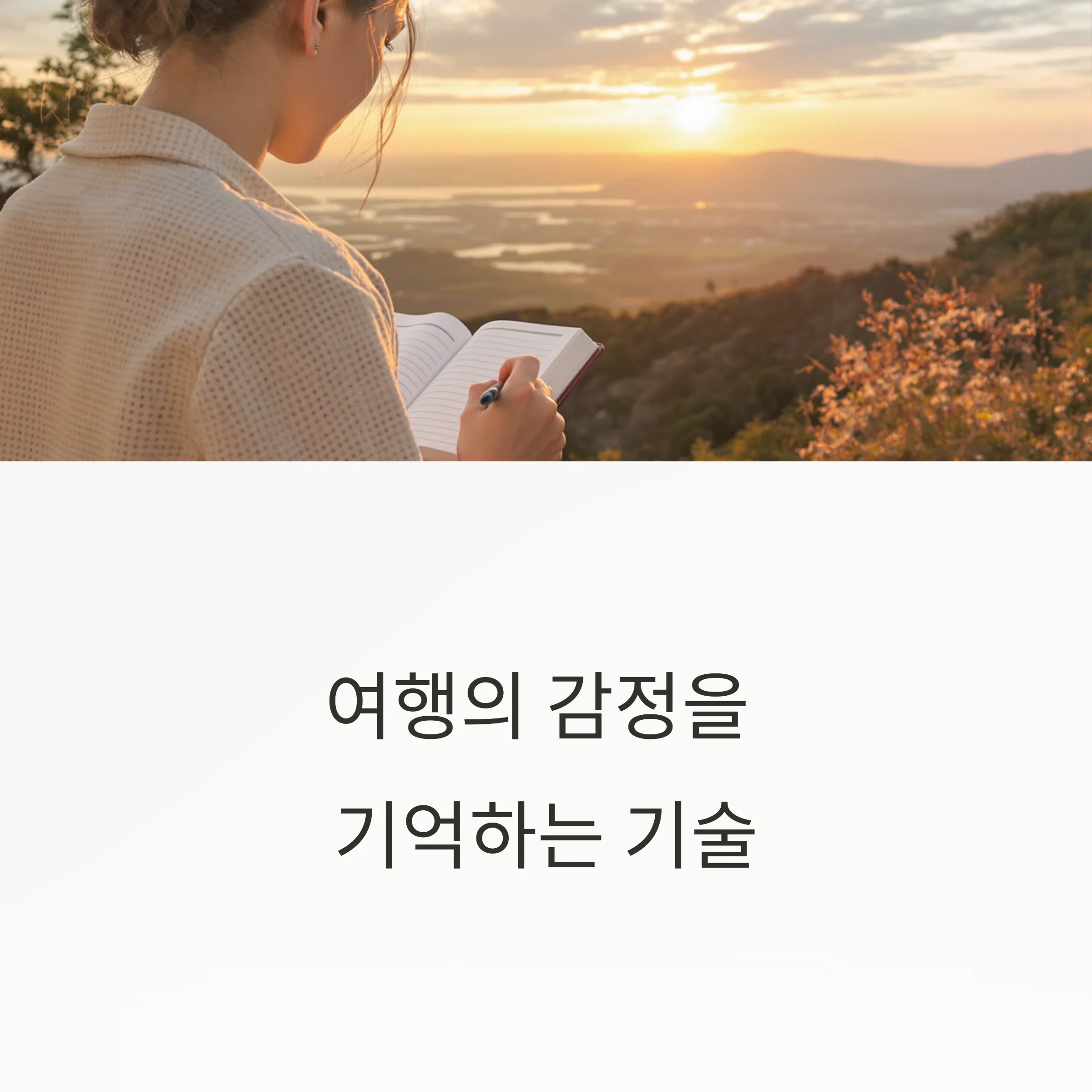 여행의 감정을 기억하는 기술