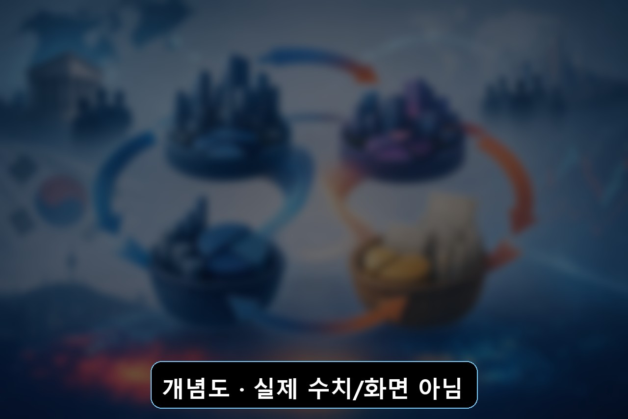 외국인 기관 수급 대형주 코스닥 순환매 개념도