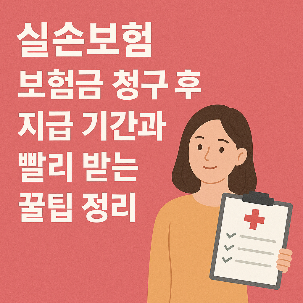 실손보험 보험금 청구 후 지급 기간과 빨리 받는 꿀팁 정리 인포그래픽