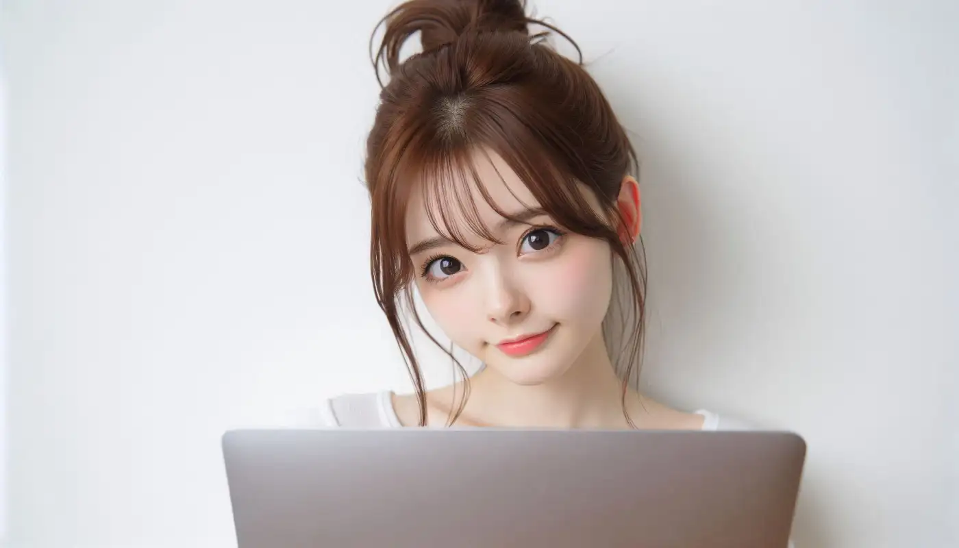 바이낸스-비트코인-스테이킹-방법을-알아보는-여성의-모습