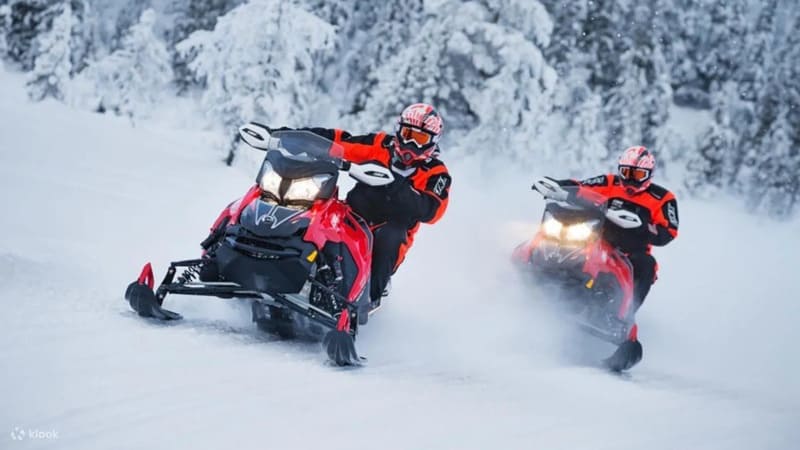 홋카이도 삿포로 스노우모빌 랜드 체험 라이딩 일본