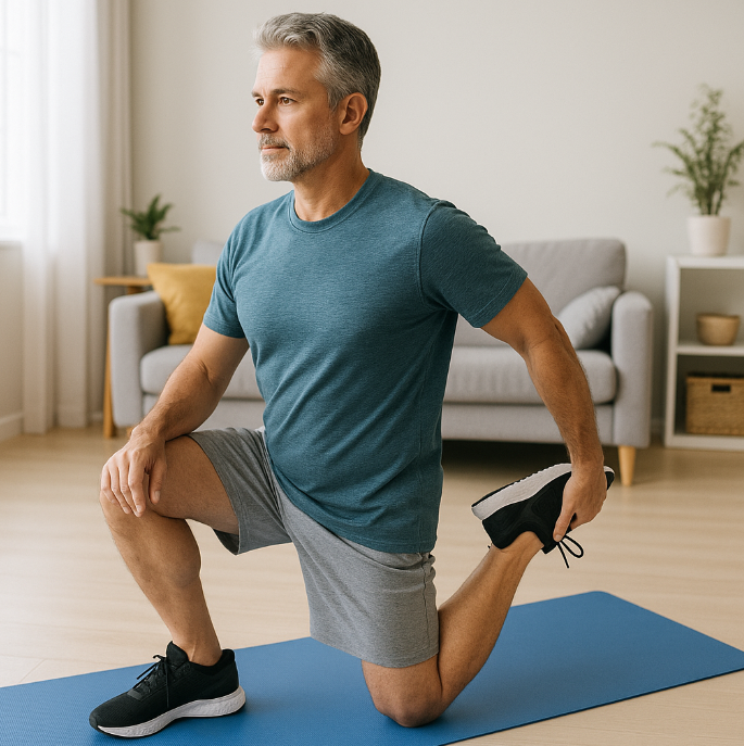 중년층을 위한 무릎 강화 스트레칭 방법