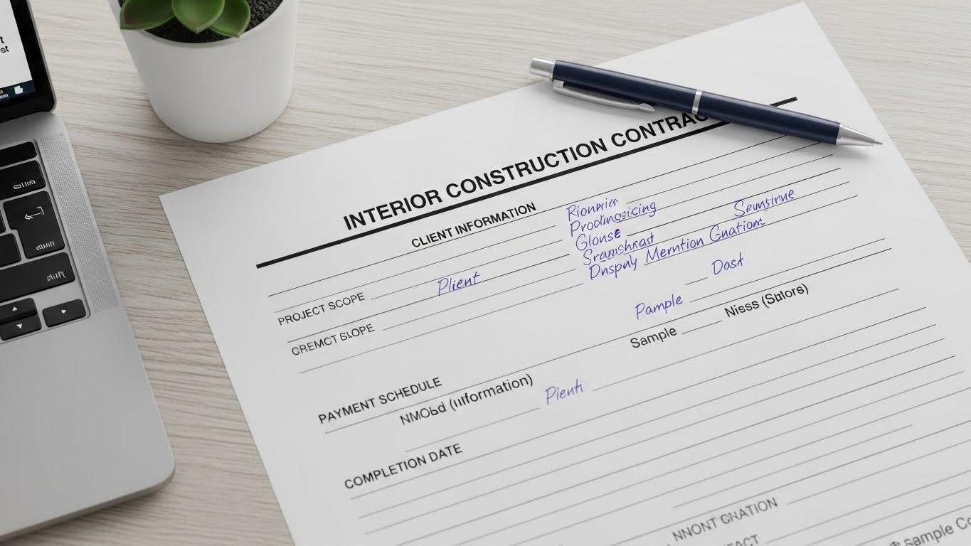 인테리어공사계약서양식
