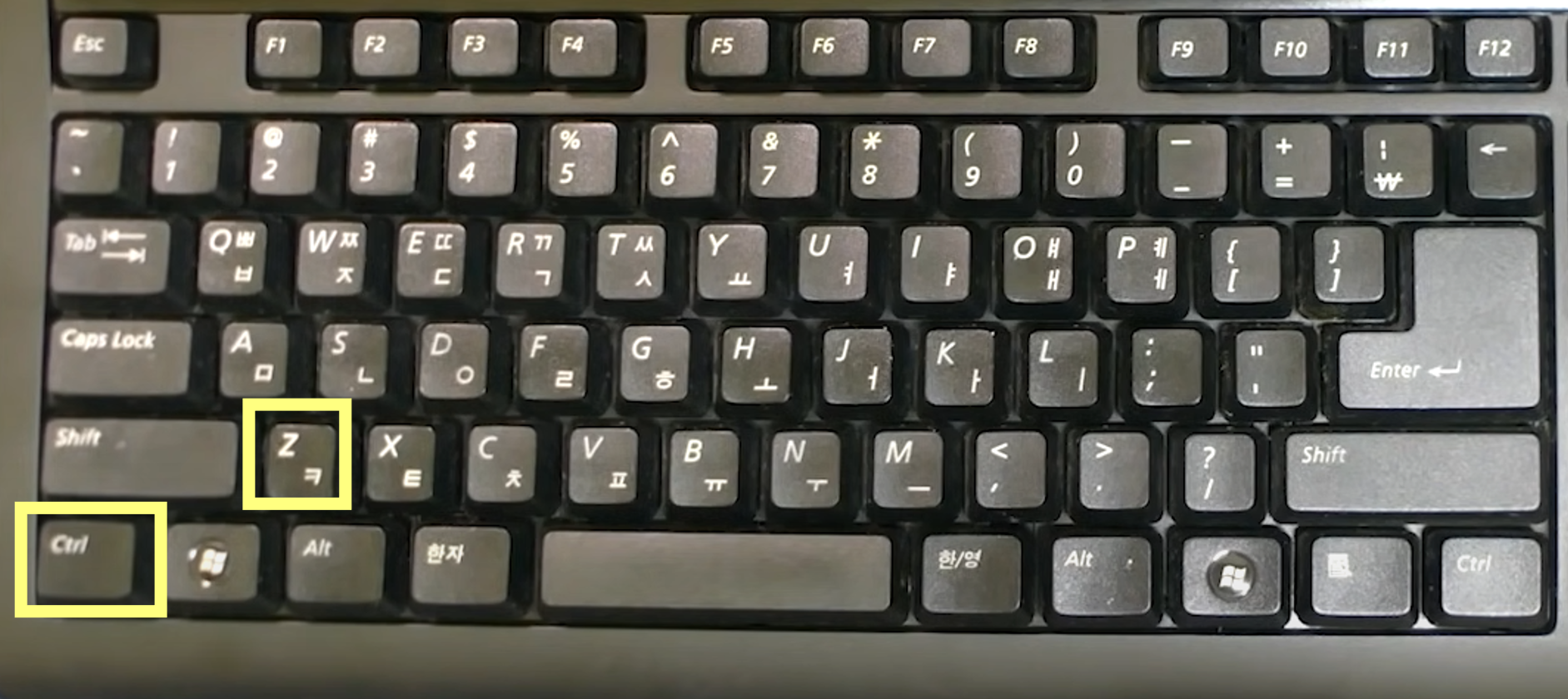 실행 취소 (Ctrl + Z)