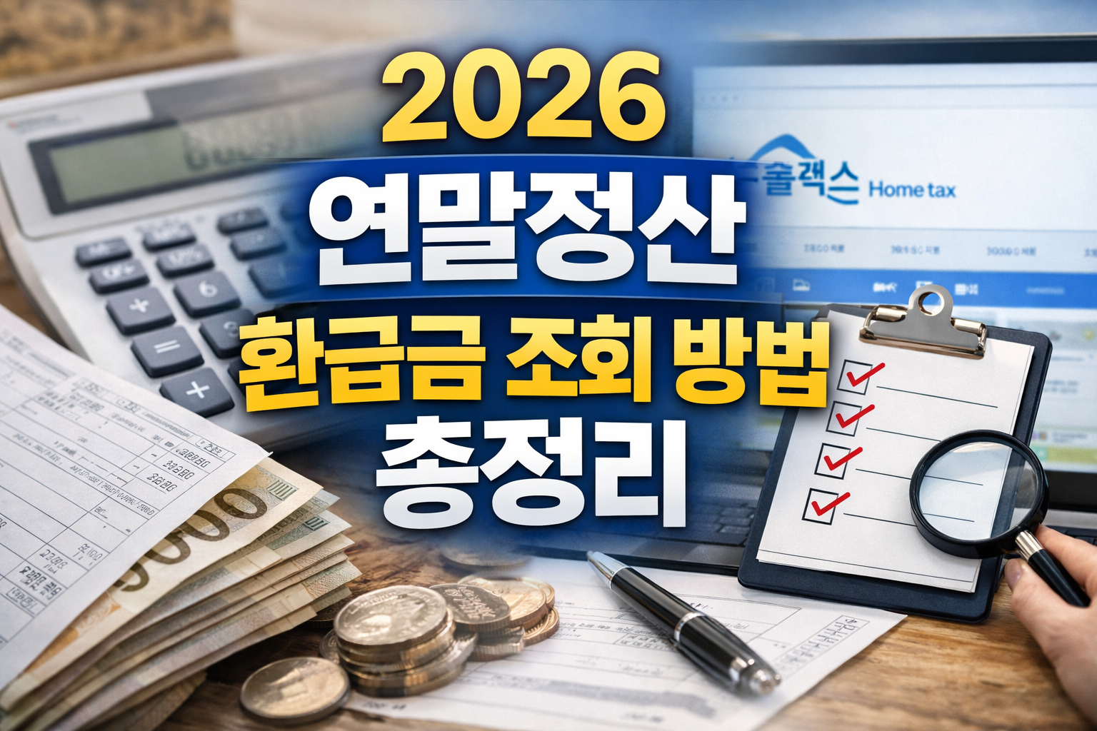 2026 연말정산 환급금 조회 방법 총정리, 홈택스 간소화 서비스와 환급금 확인 절차 안내