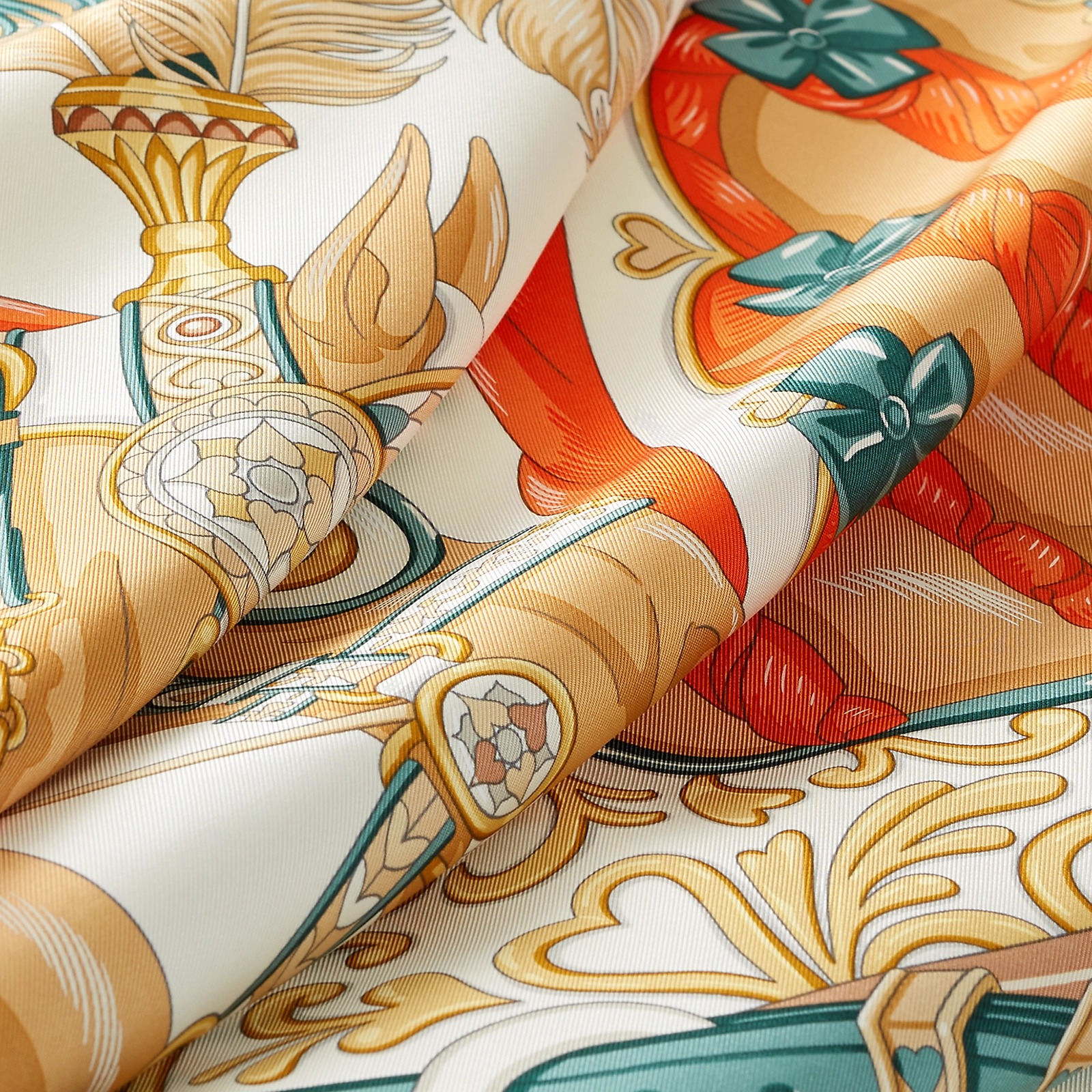 에르메스 스카프 Harnais de Coeur 90