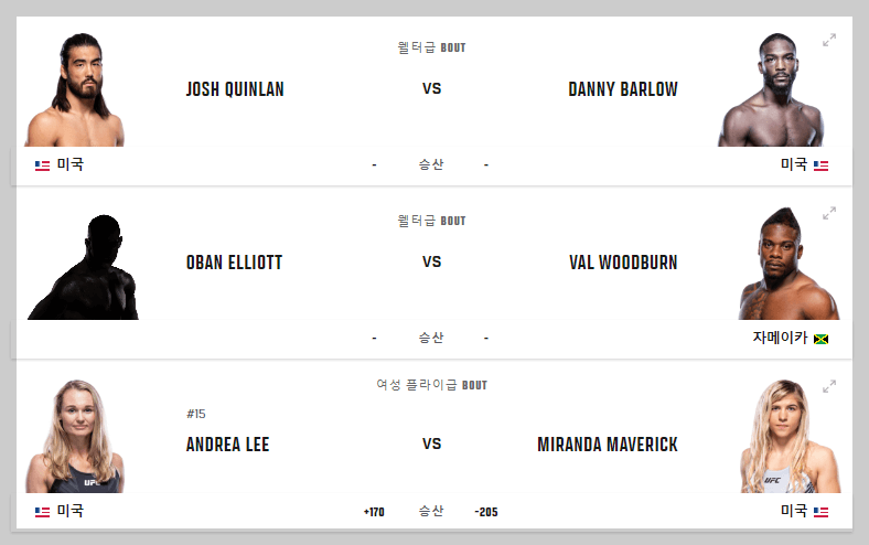 ufc 298 대진