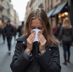 꽃가루 알레르기의 주요 증상