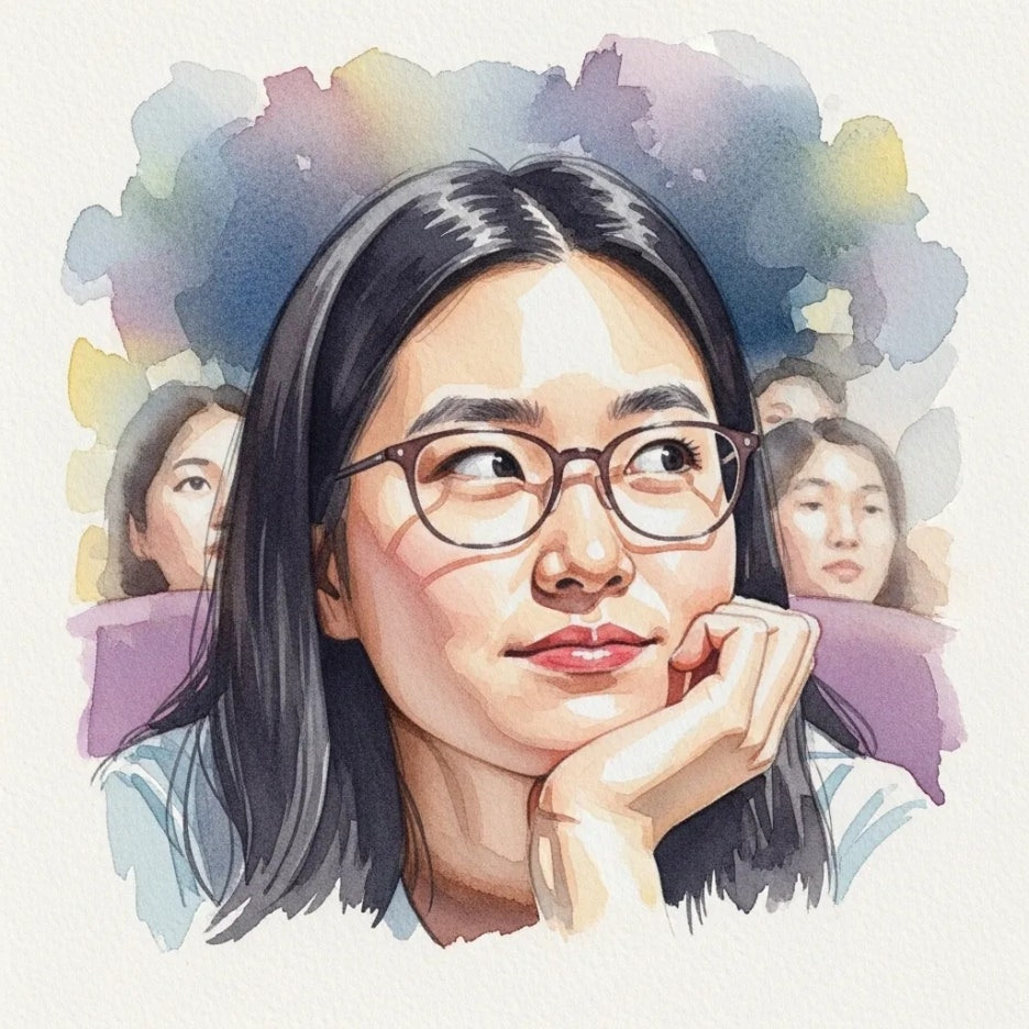 연극에 몰입하여 집중하는 관객의 얼굴