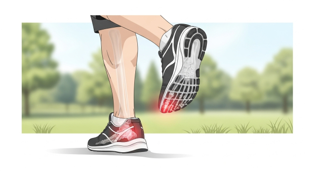 새끼발가락 통증, 달리기 중 발가락 압박 장면