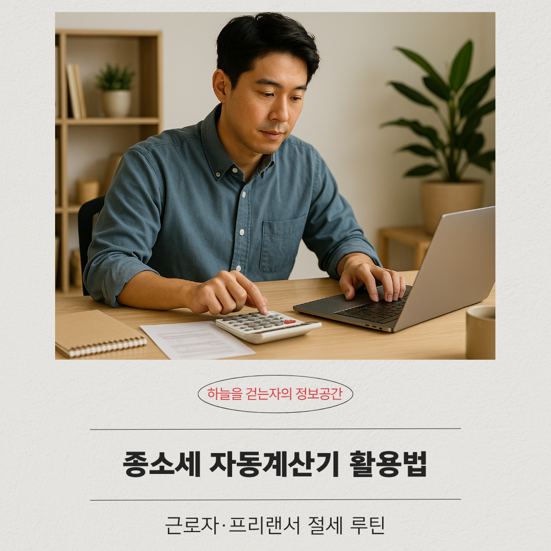 종소세 자동계산기 활용법, 근로자&middot;프리랜서 절세 루틴