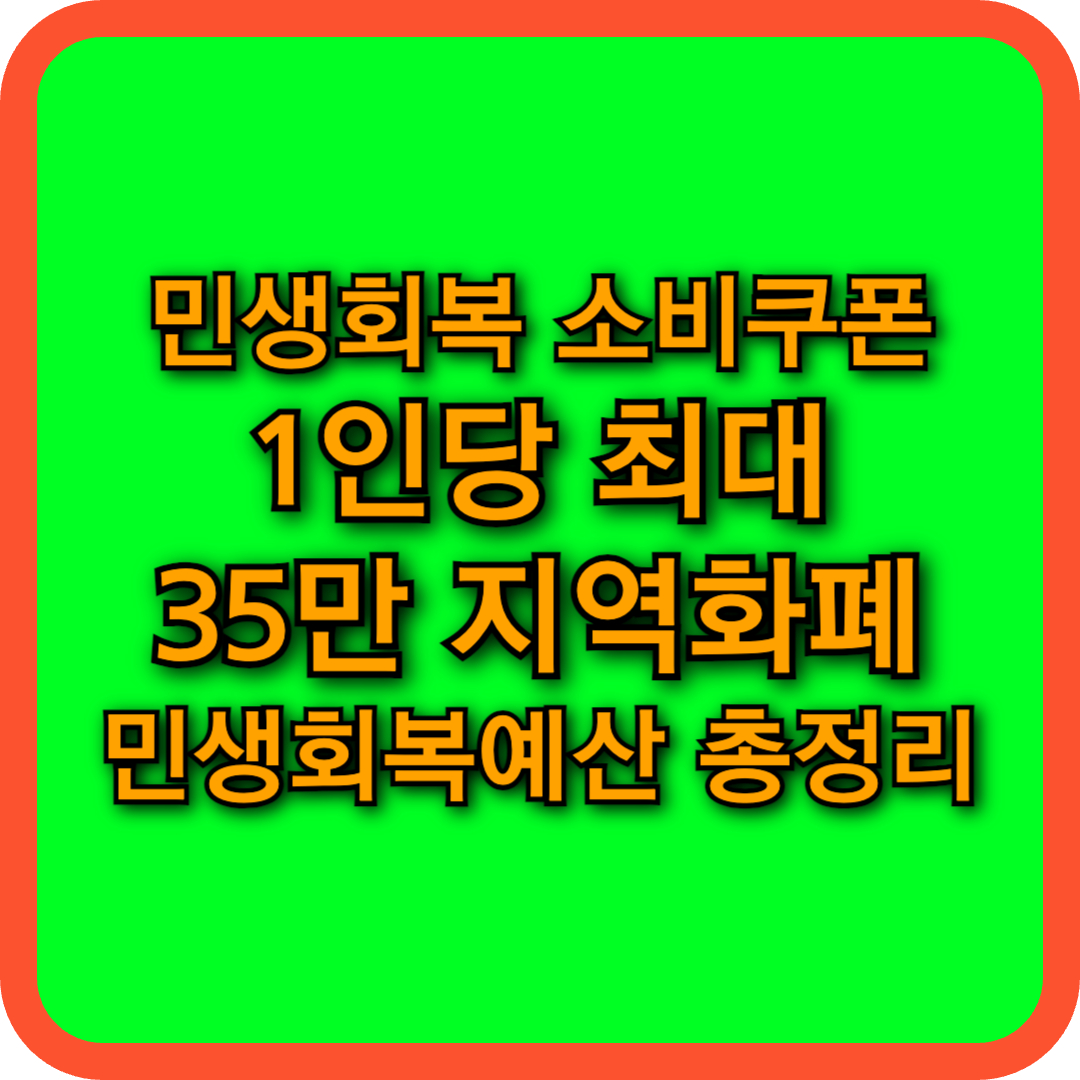 1인당 35만원? 민생회복 소비쿠폰 25만원 등 지원 예산안 총정리