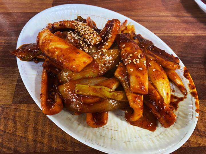 장군굴보쌈-오징어볶음-서비스