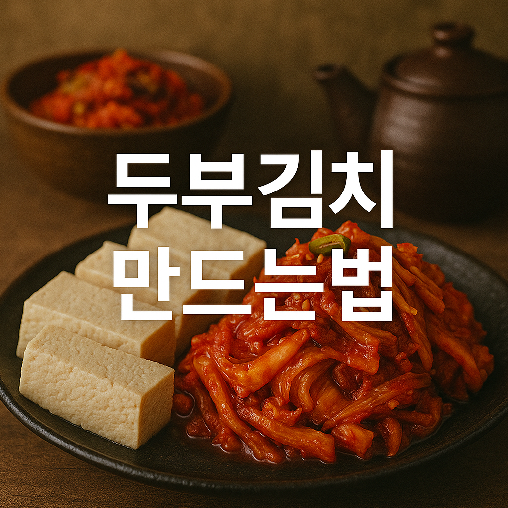 두부김치 만드는법