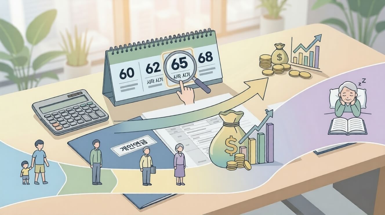 국민연금 수령 나이와 조기수령 손해 계산법 총정리