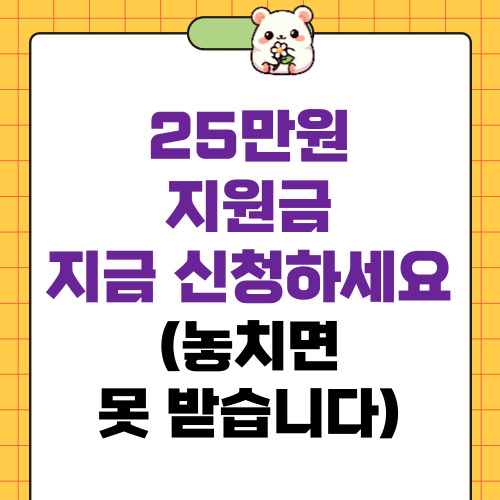 25만원 지원금