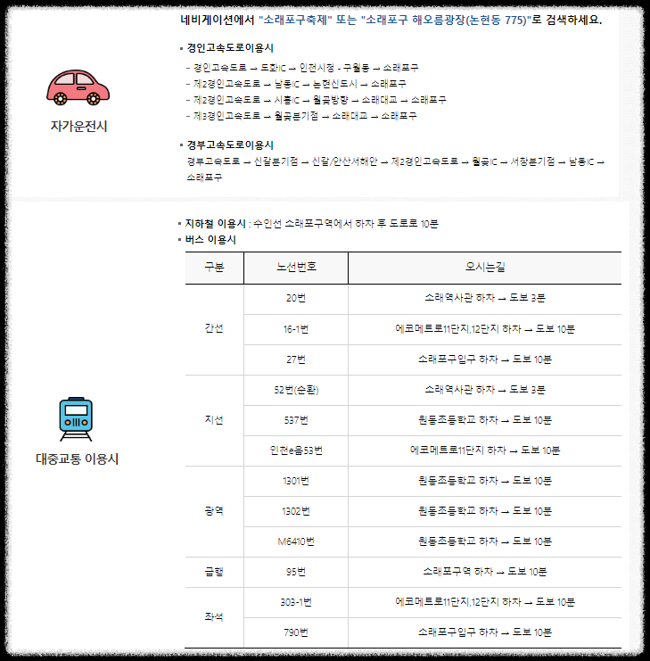 전국수산물축제일정