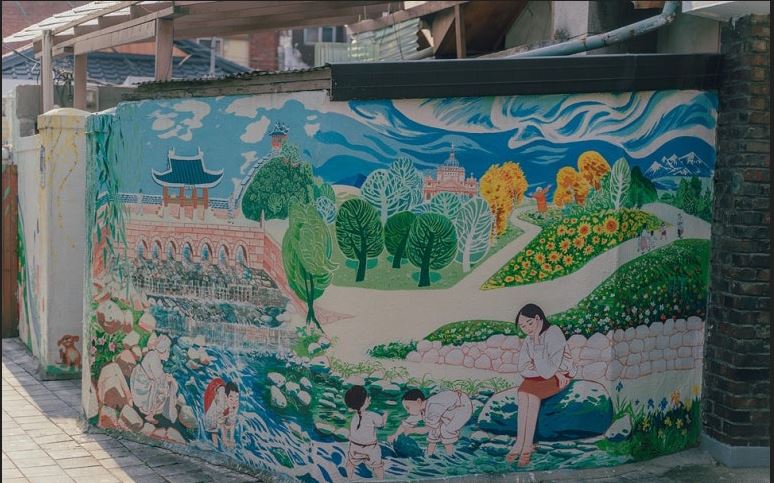 행궁동 벽화마을 과 행리단길 사진