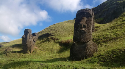 이스터 섬 모아이 석상, 고대인의 이동 비밀 풀기