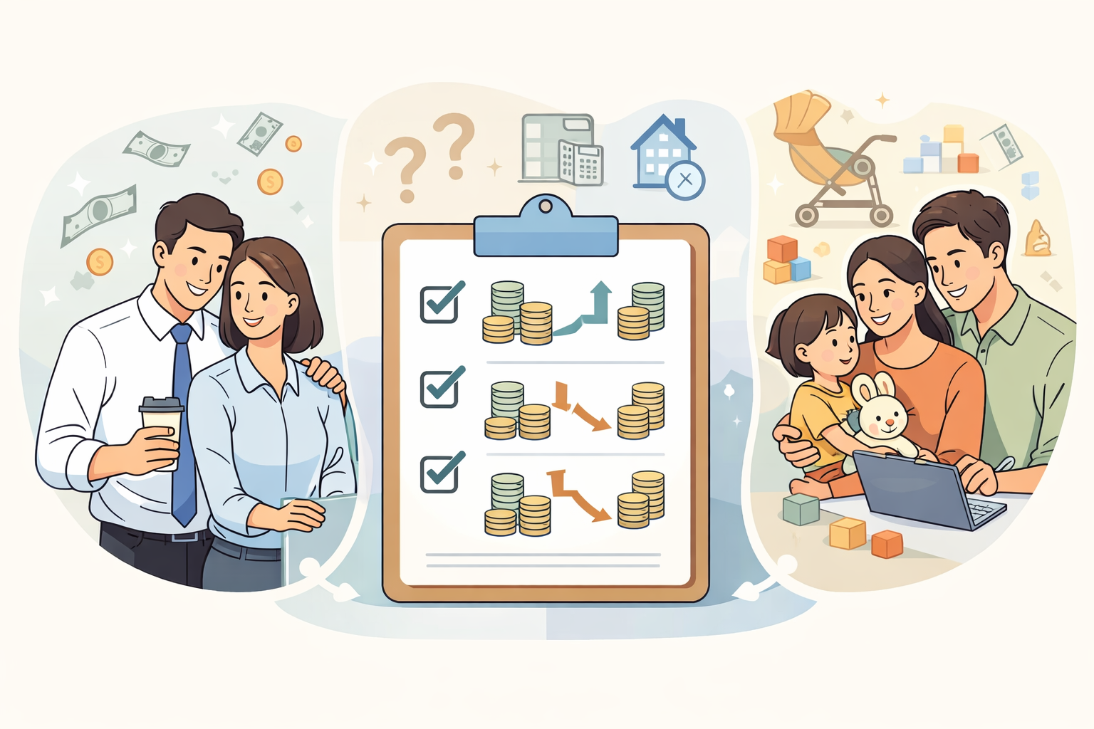 원리금균등 vs 원금균등, 맞벌이·자영업·육아 “내 상황”에 딱 맞게 고르는 체크리스트