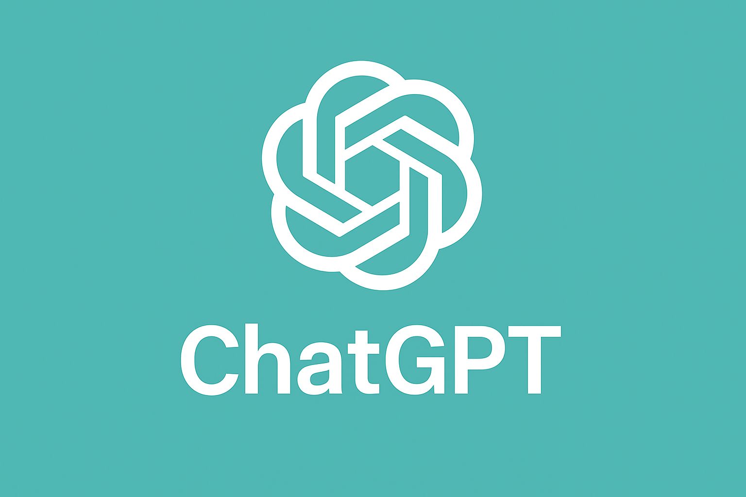 ChatGPT 로고와 텍스트가 표시된 공식 이미지