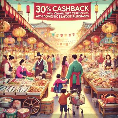 설맞이 전통시장 국내산 수산물 온누리상품권 환급행사