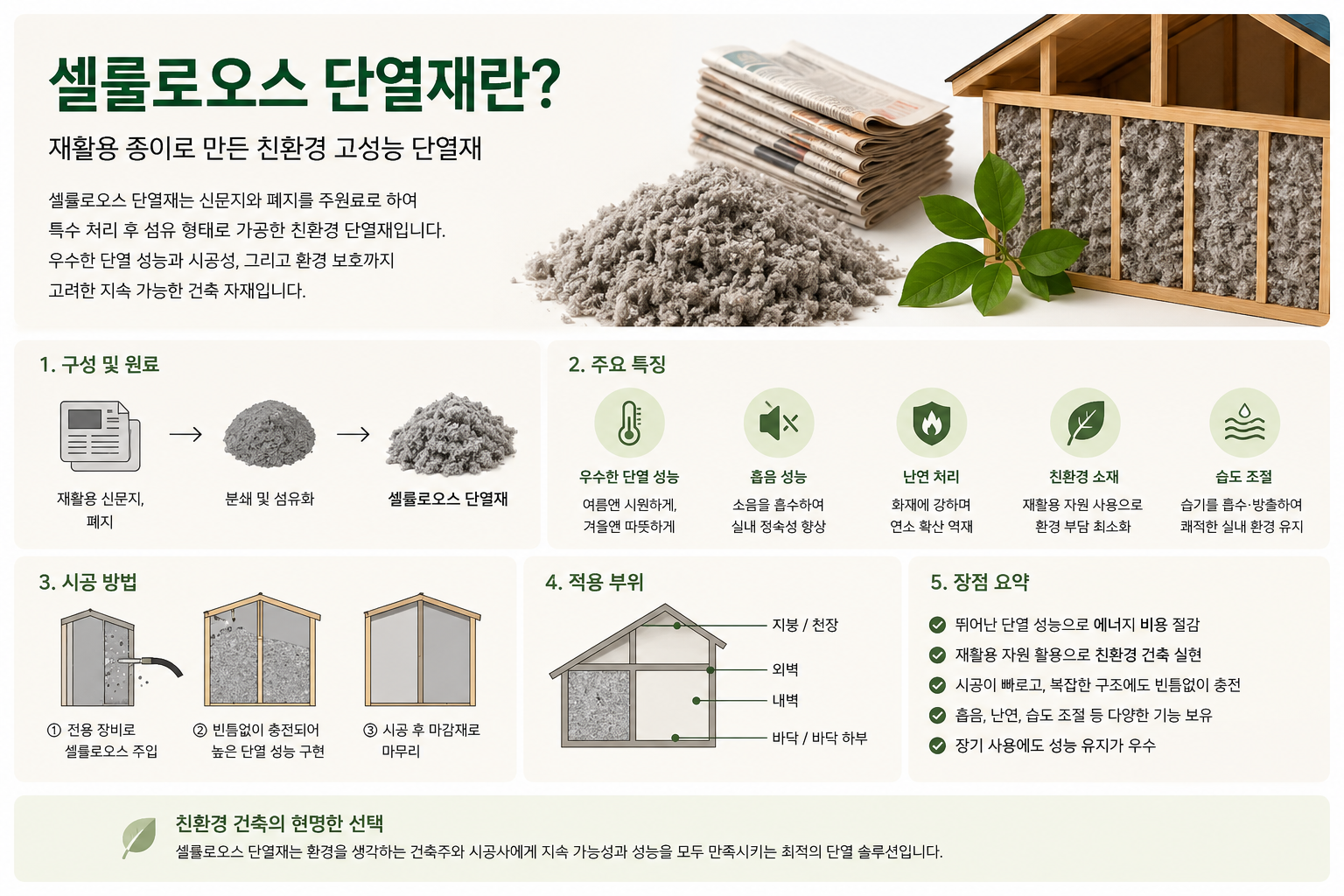 셀룰로오스 단열재란