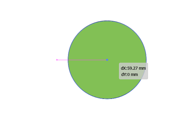 Shift키를 이용해 정방향으로 개체이동