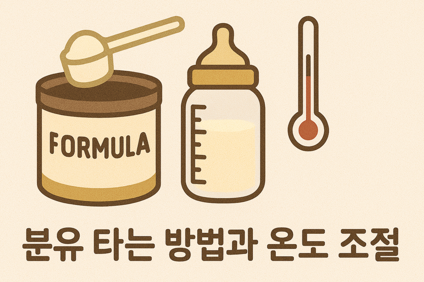 초보 부모 필독 🍼 완벽한 분유 타는 법 & 온도 조절 꿀팁