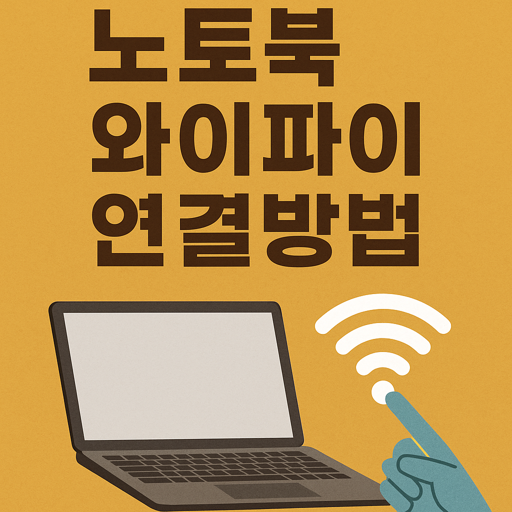 노트북 와이파이 연결방법