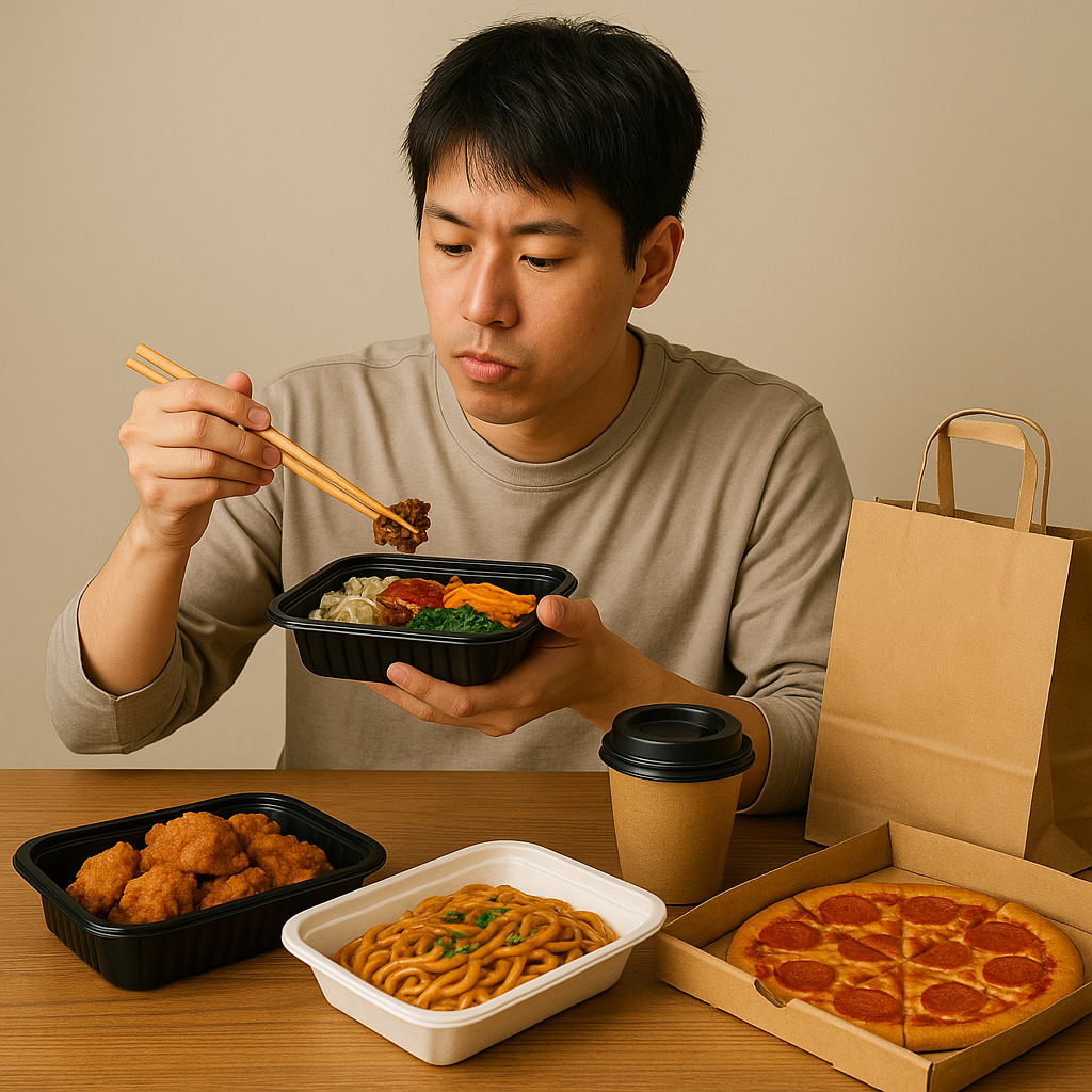 1인 가구 배달 관련 사진