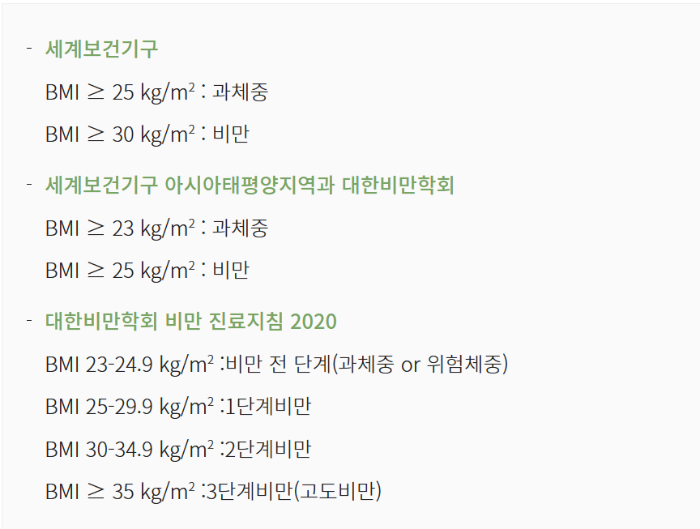 비만도 계산기