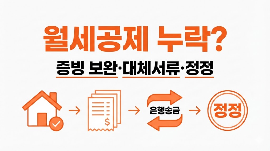 월세공제 누락될 때(증빙 보완&middot;대체서류&middot;정정) &mdash; 연말정산 마감 임박 대응 가이드