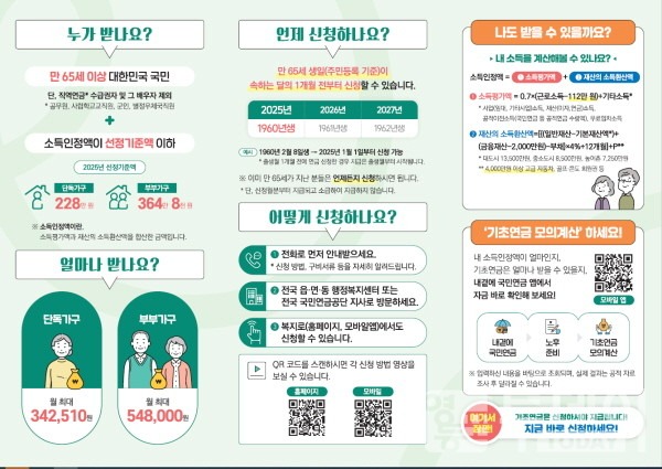 복지로 기초연금 모의계산