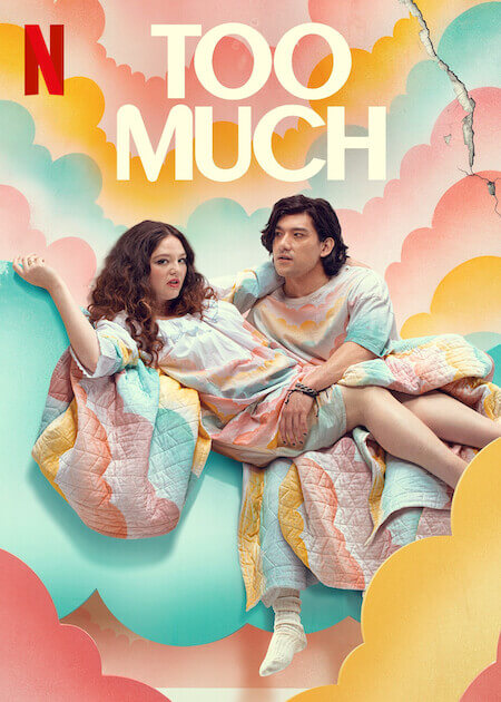 넷플릭스 오리지널 시리즈 "Too Much"의 공식 포스터 : 감정적 로맨스를 담은 넷플릭스 커플 포스터