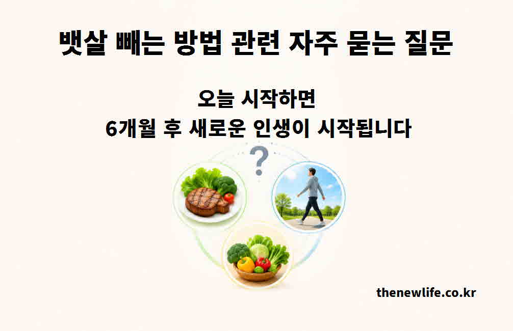뱃살 빼는 방법 관련 자주 묻는 질문