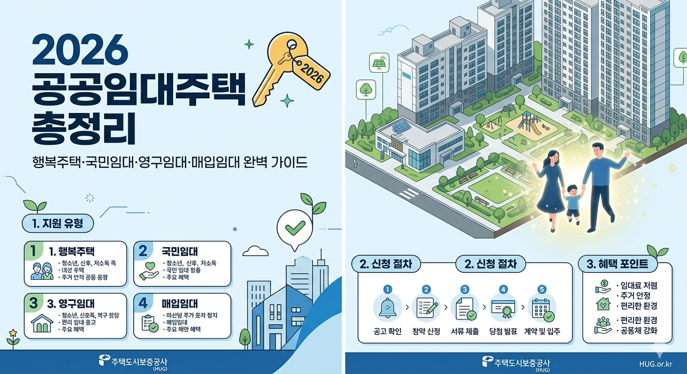 2026 공공임대주택 완전 정리 인포그래픽