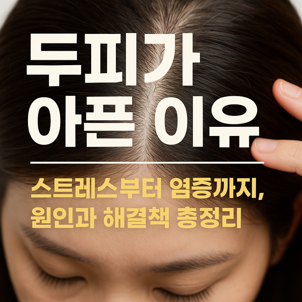 머리만 감아도 두피가 아픈 이유 스트레스 염증 혈류 문제까지