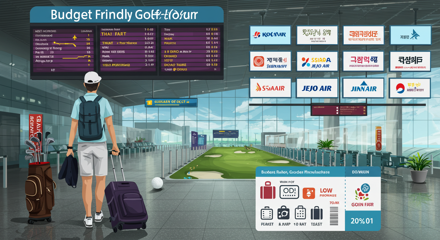 태국 골프투어 저렴하게 가는법-예약정보, 항공사별 수화물 정책 완전정복에 관한 이미지
