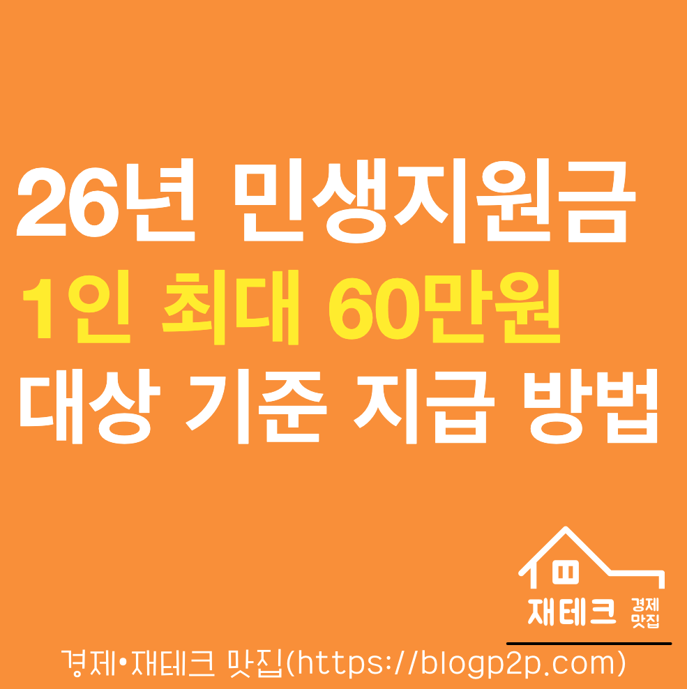 2026 민생지원금 총정리｜대상 금액 신청 방법