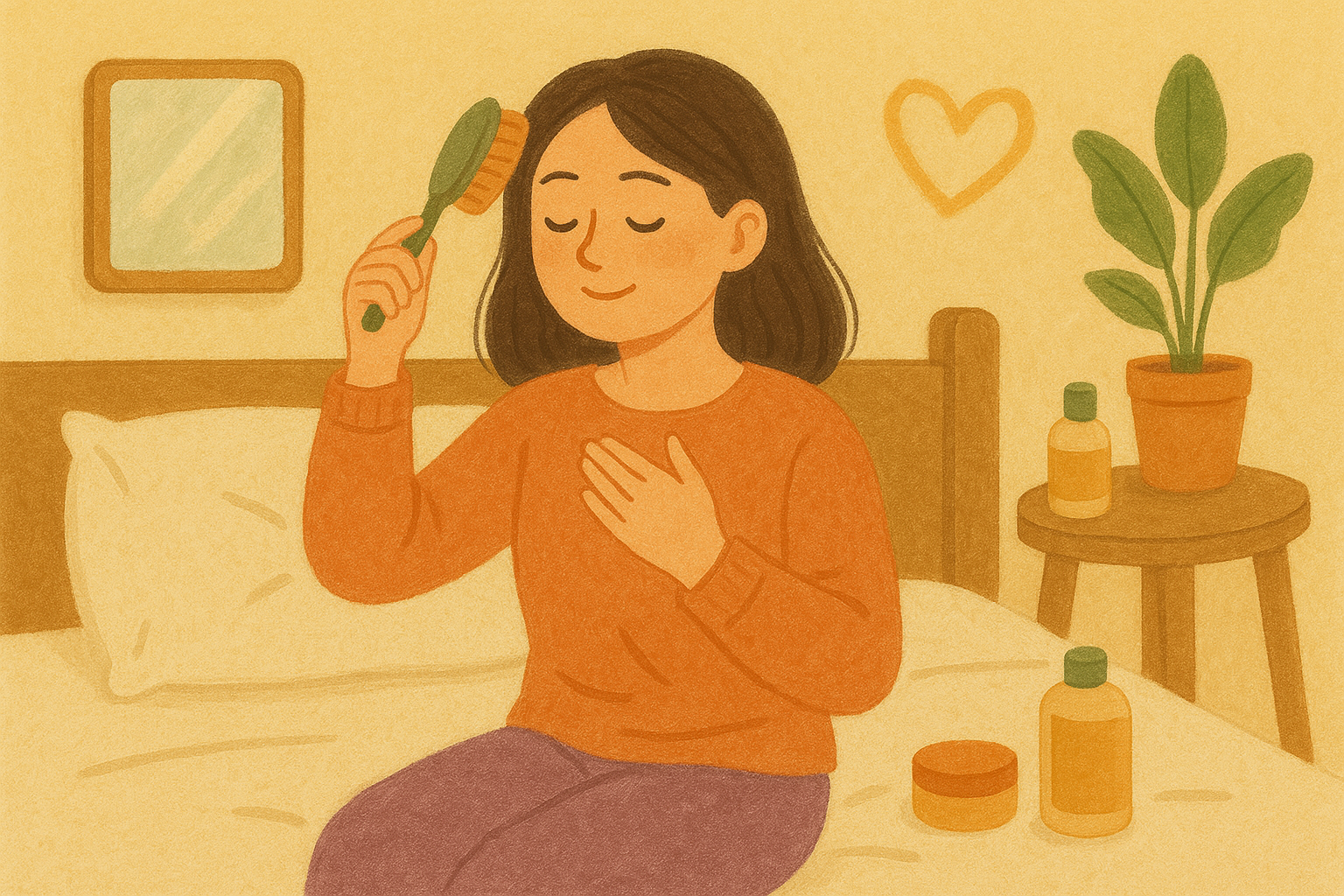 평화로운 아침의 순간