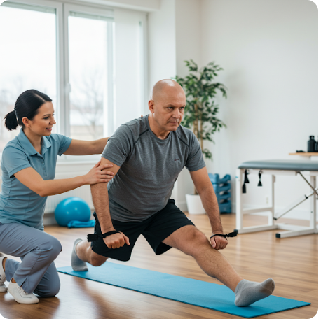 재활 운동하는 암환자