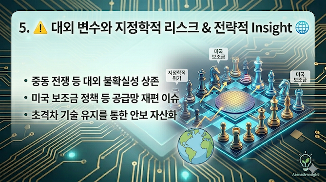 대외 변수와 지정학적 리스크 &amp; 전략적 insight