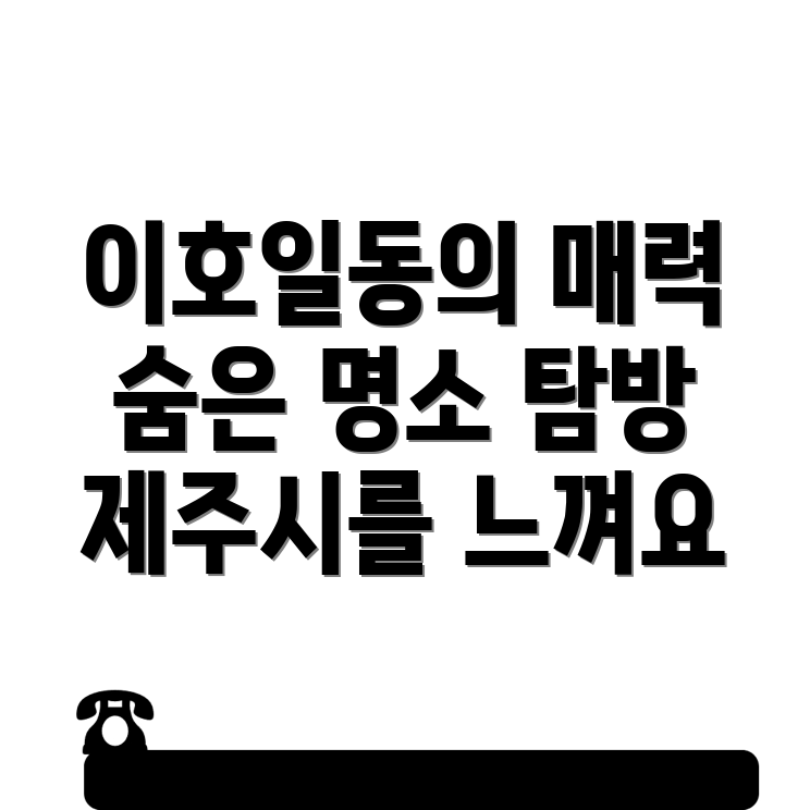 제주시 이호일동