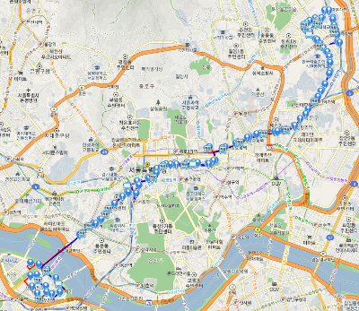 261번버스 노선도