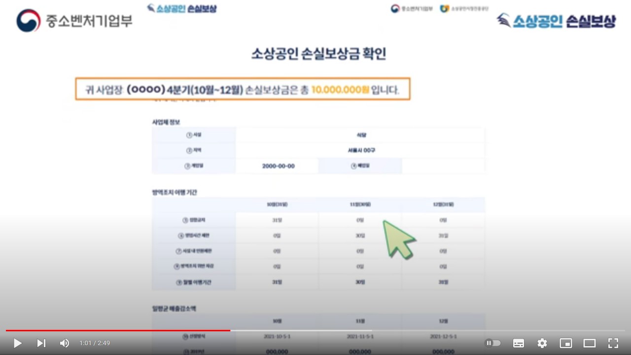 소상공인 손실보전금